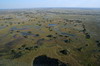 Botswana, Namibie, Zambie - Survol du delta - Vue générale