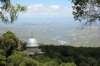 Ethiopie - Forêt de Debre Libanos - Le dôme du monastère et la rivière Jemma
