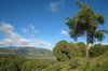 Ethiopie - Fort de Dinsho (Parc National de Bale) - Fort et montagne