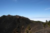 Iles Canaries - Route des volcans (La Palma) - Cratère et coulée de lave