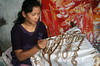 Indonsie - Yogyakarta (Java) - Travail du batik