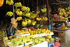 Cambodge - Siem Reap - Etal de bananes au marché