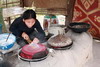 Cambodge - Villages autour de Siem Reap - Fabrication des galettes de riz