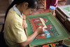 Cambodge - Siem Reap - Peinture sur soie (Artisans d'Angkor)