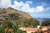 Randonne  Madre - Machico - Vue sur la plage et le port depuis l'htel