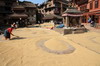 Npal - Bhaktapur - Schage du riz  Pottery Square