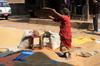 Npal - Bhaktapur - Schage du riz