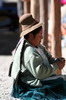 P�rou - Altiplano entre Arequipa et Chivay - Tricoteuse