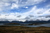 Argentine, Chili - Canal de Beagle (Ushuaia) - Ilots devant les sommets enneigs