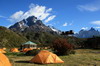 Argentine, Chili - Camp Paine Grande (PN Torres del Paine) - Nos tentes face au Paine Grande