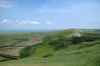 Roumanie - Enisala - Collines devant le lac Razim