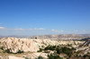 Turquie - Uhisar - Vue sur la valle des pigeonniers et la valle rouge