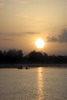 Couleurs du Vnzula - Delta de l'Ornoque - Pirogue Warao au soleil levant